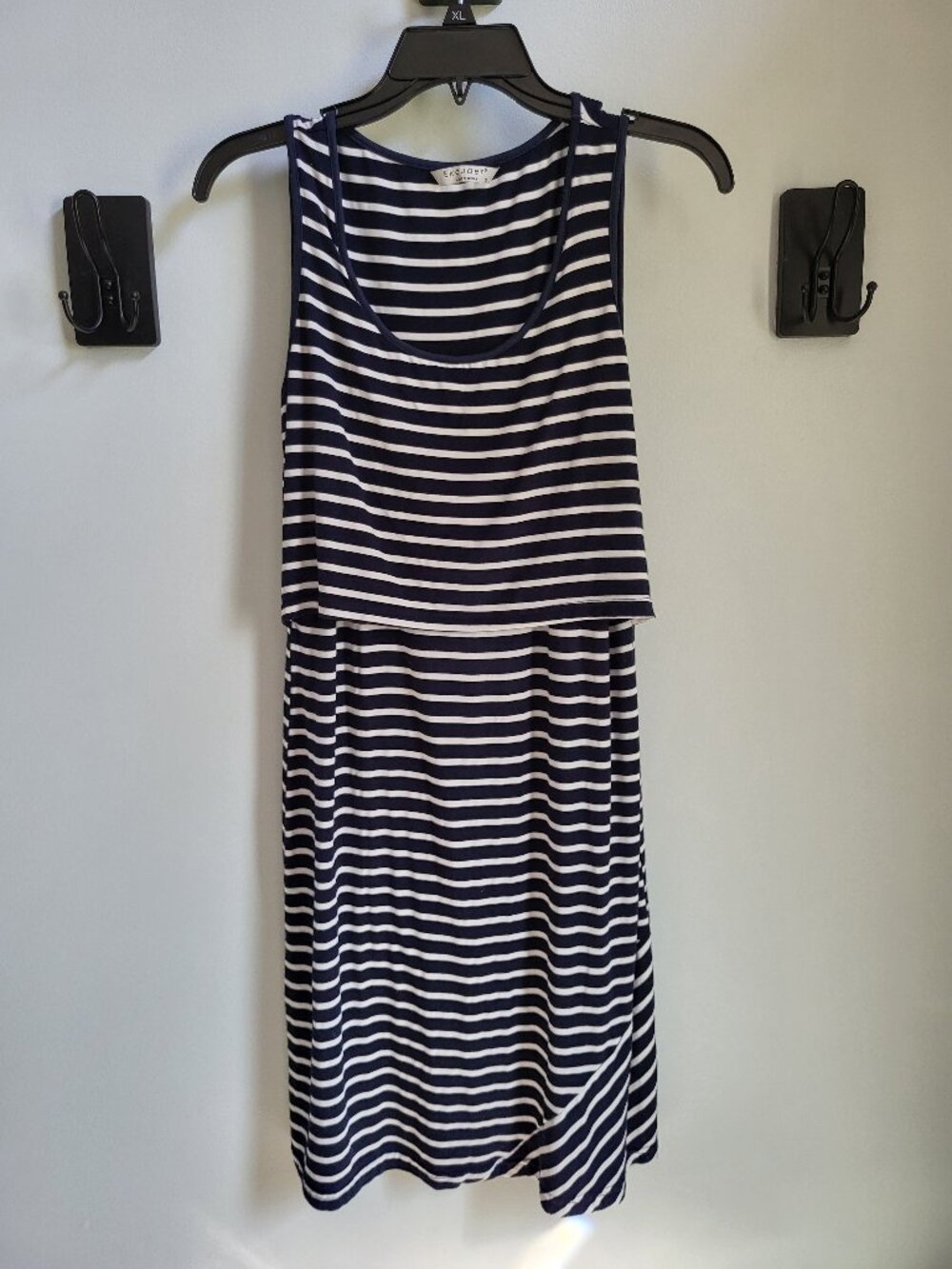 Ekouaer Striped Nursing Dress, Size Small